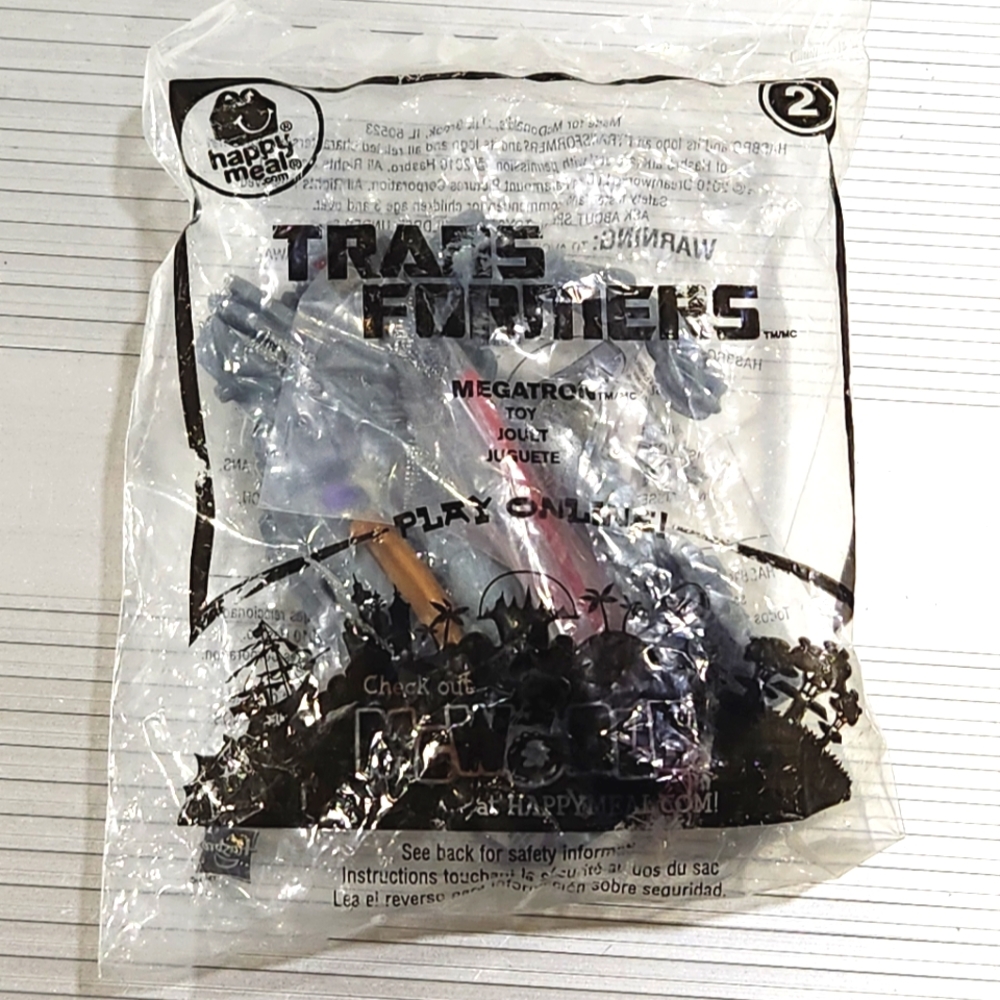2010 Transformers McDonald’s Happy Meal #2 New Sealed Megatron Juguete Hasbro